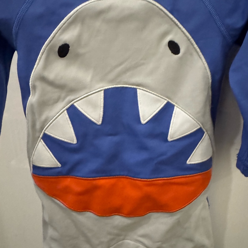 Kids Blue Hanna Andersson Shark Swim Set - Picture 3 of 7